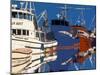 Fishing Boats Docked at Fishermen's Terminal, Seattle, Washington, USA-null-Mounted Photographic Print