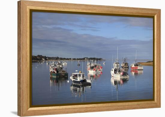Fishing Boats, Harbor, Chatham, Cape Cod, Massachusetts, New England, Usa-Wendy Connett-Framed Premier Image Canvas
