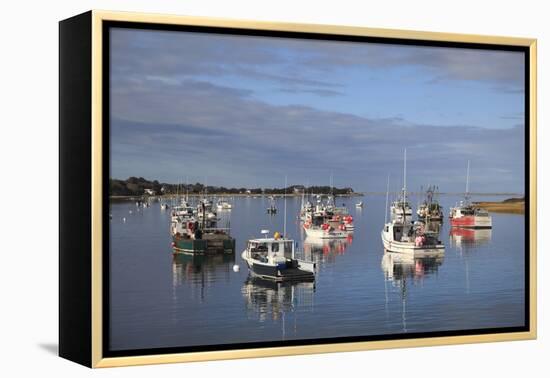 Fishing Boats, Harbor, Chatham, Cape Cod, Massachusetts, New England, Usa-Wendy Connett-Framed Premier Image Canvas