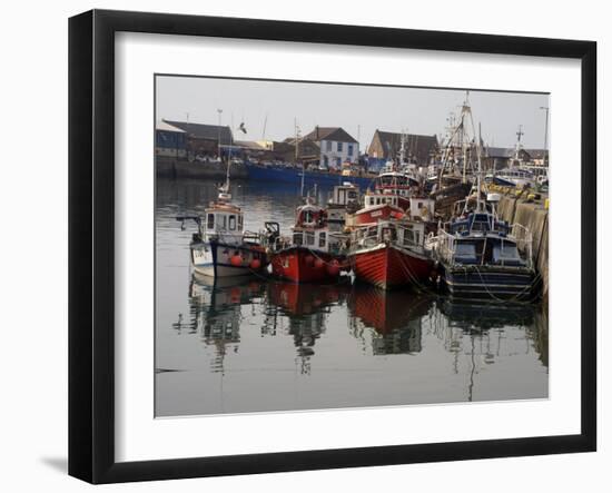 Fishing Boats, Howth Harbour, County Dublin, Republic Ireland, Europe-David Lomax-Framed Photographic Print