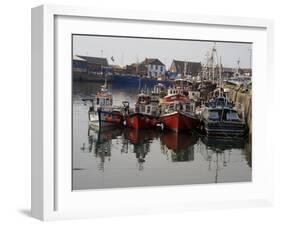 Fishing Boats, Howth Harbour, County Dublin, Republic Ireland, Europe-David Lomax-Framed Photographic Print