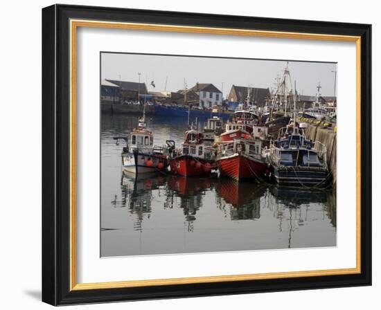 Fishing Boats, Howth Harbour, County Dublin, Republic Ireland, Europe-David Lomax-Framed Photographic Print