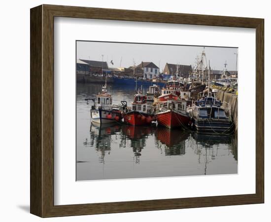 Fishing Boats, Howth Harbour, County Dublin, Republic Ireland, Europe-David Lomax-Framed Photographic Print