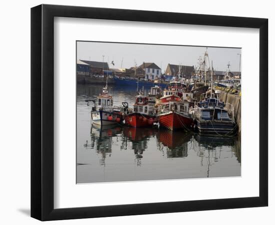 Fishing Boats, Howth Harbour, County Dublin, Republic Ireland, Europe-David Lomax-Framed Photographic Print