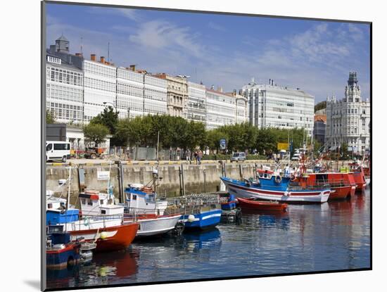 Fishing Boats in Darsena Marina, La Coruna City, Galicia, Spain, Europe-Richard Cummins-Mounted Photographic Print