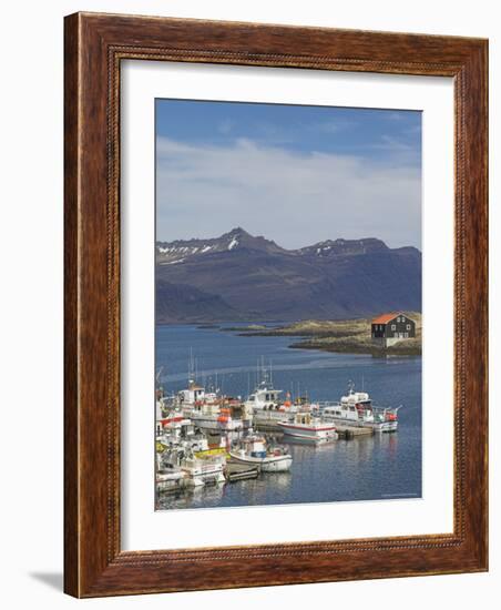 Fishing Boats in Djupivogur Harbour, East Area, Iceland, Polar Regions-Neale Clarke-Framed Photographic Print