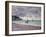 Fishing Boats in Front of the Beach and Cliffs of Pourville, 1882-Claude Monet-Framed Giclee Print