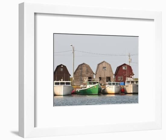 Fishing Boats in Malpeque Harbour, Malpeque, Prince Edward Island, Canada, North America-Michael DeFreitas-Framed Photographic Print