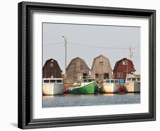 Fishing Boats in Malpeque Harbour, Malpeque, Prince Edward Island, Canada, North America-Michael DeFreitas-Framed Photographic Print