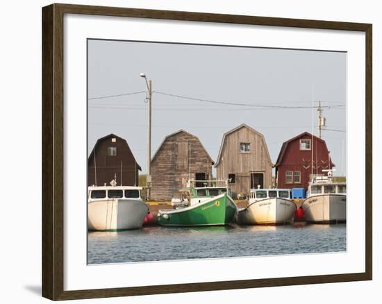 Fishing Boats in Malpeque Harbour, Malpeque, Prince Edward Island, Canada, North America-Michael DeFreitas-Framed Photographic Print