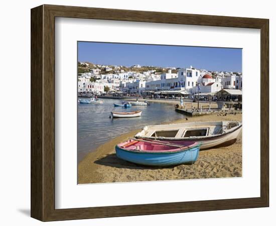 Fishing Boats in Mykonos Town, Island of Mykonos, Cyclades, Greek Islands, Greece, Europe-Richard Cummins-Framed Photographic Print