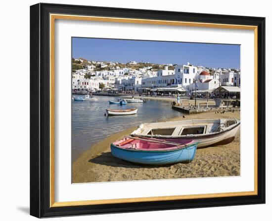 Fishing Boats in Mykonos Town, Island of Mykonos, Cyclades, Greek Islands, Greece, Europe-Richard Cummins-Framed Photographic Print