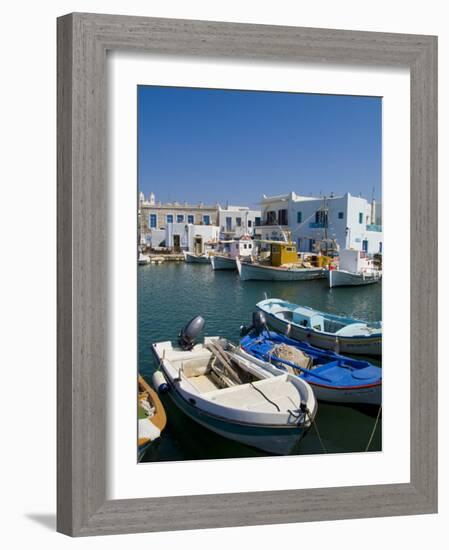 Fishing Boats in Naoussa, Paros, Greece-Bill Bachmann-Framed Photographic Print