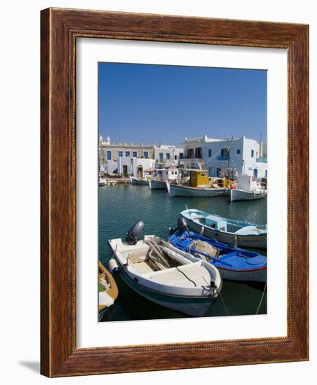 Fishing Boats in Naoussa, Paros, Greece-Bill Bachmann-Framed Photographic Print