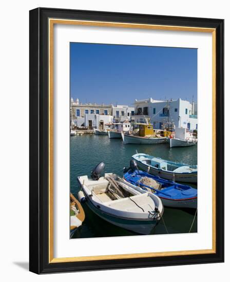 Fishing Boats in Naoussa, Paros, Greece-Bill Bachmann-Framed Photographic Print