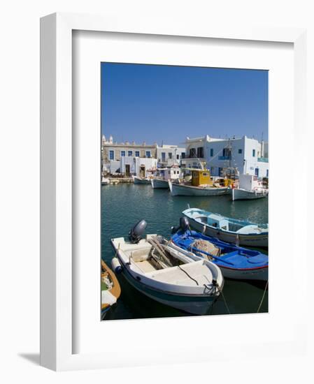 Fishing Boats in Naoussa, Paros, Greece-Bill Bachmann-Framed Photographic Print