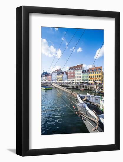 Fishing Boats in Nyhavn, 17th Century Waterfront, Copenhagen, Denmark, Scandinavia, Europe-Michael Runkel-Framed Photographic Print