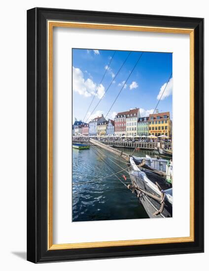 Fishing Boats in Nyhavn, 17th Century Waterfront, Copenhagen, Denmark, Scandinavia, Europe-Michael Runkel-Framed Photographic Print