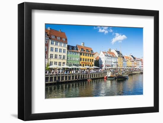 Fishing Boats in Nyhavn, 17th Century Waterfront, Copenhagen, Denmark, Scandinavia, Europe-Michael Runkel-Framed Photographic Print