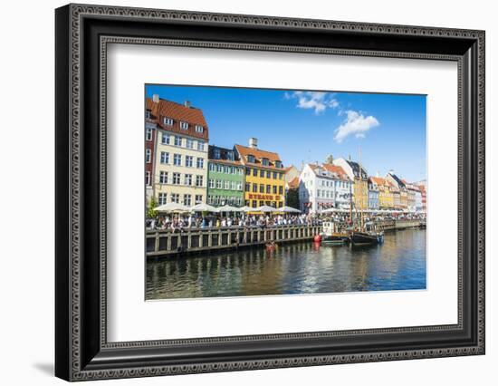 Fishing Boats in Nyhavn, 17th Century Waterfront, Copenhagen, Denmark, Scandinavia, Europe-Michael Runkel-Framed Photographic Print