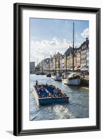 Fishing Boats in Nyhavn, 17th Century Waterfront, Copenhagen, Denmark-Michael Runkel-Framed Photographic Print