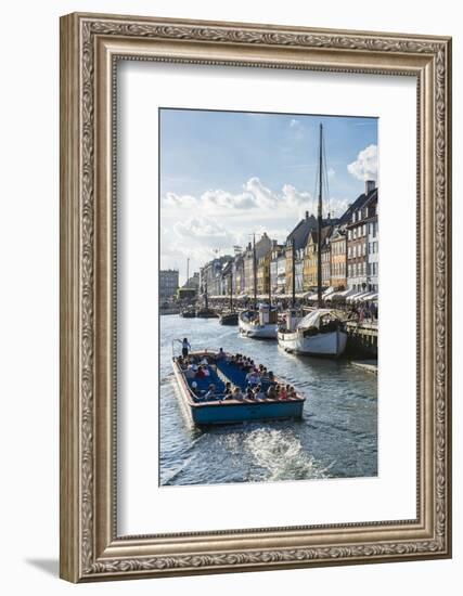 Fishing Boats in Nyhavn, 17th Century Waterfront, Copenhagen, Denmark-Michael Runkel-Framed Photographic Print