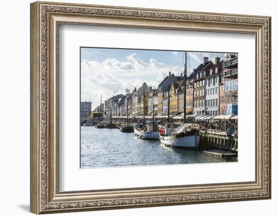 Fishing Boats in Nyhavn, 17th Century Waterfront, Copenhagen, Denmark-Michael Runkel-Framed Photographic Print