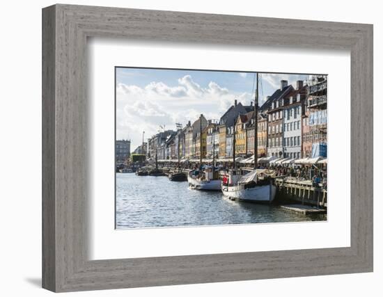 Fishing Boats in Nyhavn, 17th Century Waterfront, Copenhagen, Denmark-Michael Runkel-Framed Photographic Print