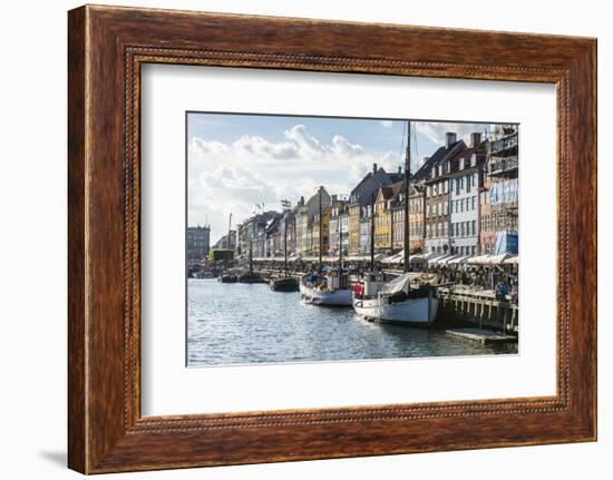 Fishing Boats in Nyhavn, 17th Century Waterfront, Copenhagen, Denmark-Michael Runkel-Framed Photographic Print