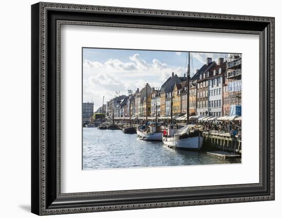 Fishing Boats in Nyhavn, 17th Century Waterfront, Copenhagen, Denmark-Michael Runkel-Framed Photographic Print