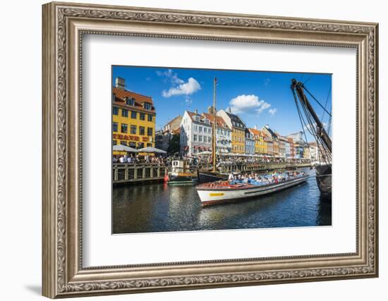 Fishing Boats in Nyhavn, 17th Century Waterfront, Copenhagen, Denmark-Michael Runkel-Framed Photographic Print