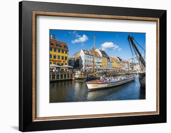 Fishing Boats in Nyhavn, 17th Century Waterfront, Copenhagen, Denmark-Michael Runkel-Framed Photographic Print