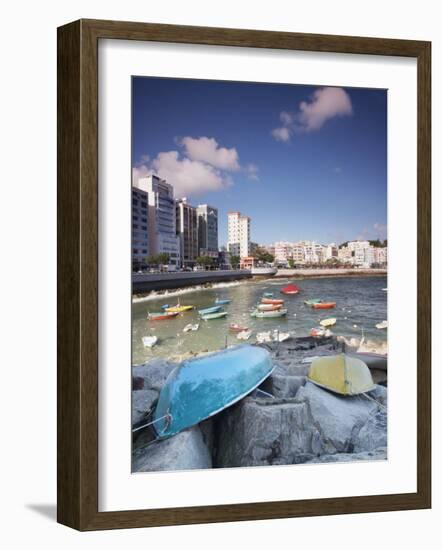 Fishing Boats in Stanley Bay, Hong Kong Island, Hong Kong, China, Asia-Ian Trower-Framed Photographic Print