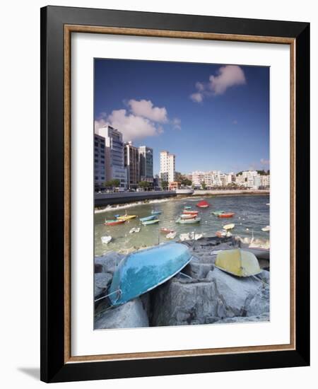 Fishing Boats in Stanley Bay, Hong Kong Island, Hong Kong, China, Asia-Ian Trower-Framed Photographic Print