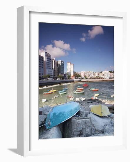 Fishing Boats in Stanley Bay, Hong Kong Island, Hong Kong, China, Asia-Ian Trower-Framed Photographic Print