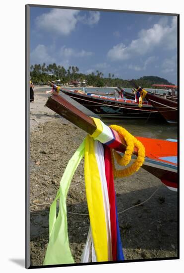 Fishing Boats in the Gulf of Thailand on the Island of Ko Samui, Thailand-David R. Frazier-Mounted Photographic Print