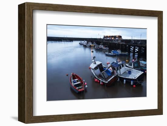 Fishing Boats in the Harbour at Bridlington, East Riding of Yorkshire, Yorkshire, England, UK-Mark Sunderland-Framed Photographic Print