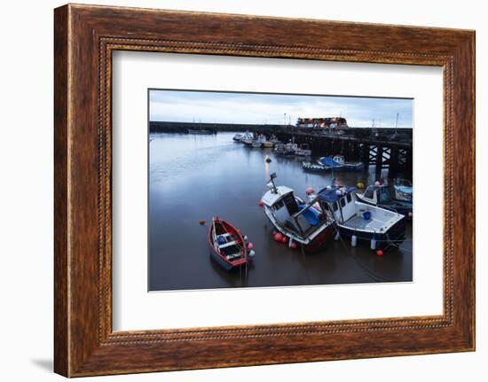 Fishing Boats in the Harbour at Bridlington, East Riding of Yorkshire, Yorkshire, England, UK-Mark Sunderland-Framed Photographic Print