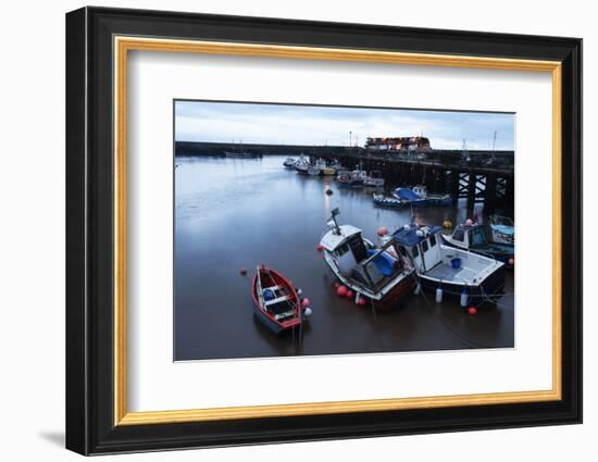 Fishing Boats in the Harbour at Bridlington, East Riding of Yorkshire, Yorkshire, England, UK-Mark Sunderland-Framed Photographic Print