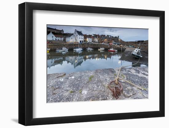 Fishing Boats in the Harbour at Crail at Dusk, Fife, East Neuk, Scotland, United Kingdom, Europe-Andrew Sproule-Framed Photographic Print