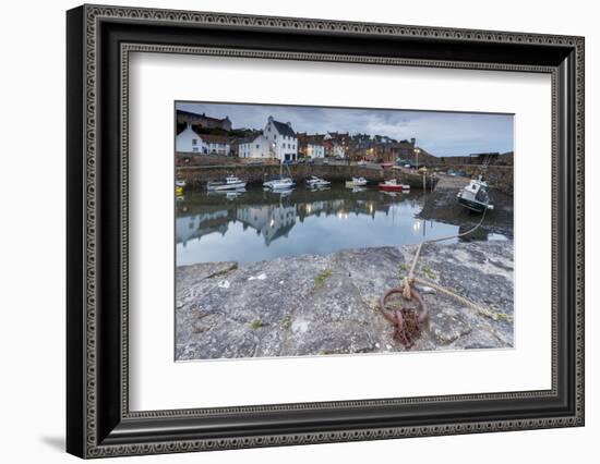 Fishing Boats in the Harbour at Crail at Dusk, Fife, East Neuk, Scotland, United Kingdom, Europe-Andrew Sproule-Framed Photographic Print