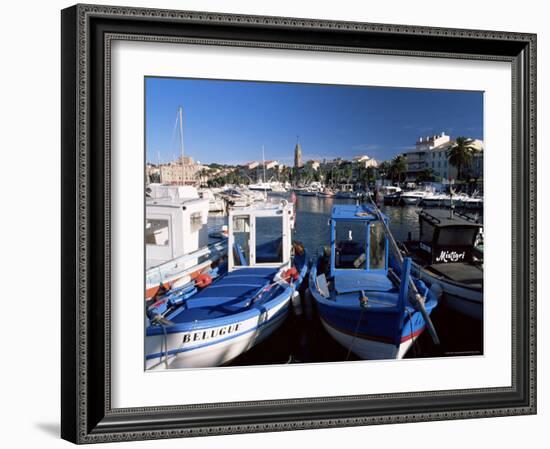 Fishing Boats in the Harbour, Sanary-Sur-Mer, Var, Cote d'Azur, Provence, France-Ruth Tomlinson-Framed Photographic Print