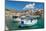 Fishing boats in the port of Agia Galini, South Coast, Crete, Greek Islands, Greece, Europe-Markus Lange-Mounted Photographic Print