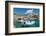 Fishing boats in the port of Agia Galini, South Coast, Crete, Greek Islands, Greece, Europe-Markus Lange-Framed Photographic Print