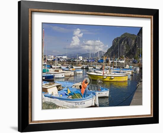 Fishing Boats in the Port of Marina Grande, Capri Island, Bay of Naples, Campania, Italy, Europe-Richard Cummins-Framed Photographic Print