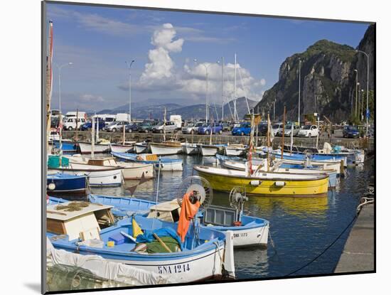 Fishing Boats in the Port of Marina Grande, Capri Island, Bay of Naples, Campania, Italy, Europe-Richard Cummins-Mounted Photographic Print
