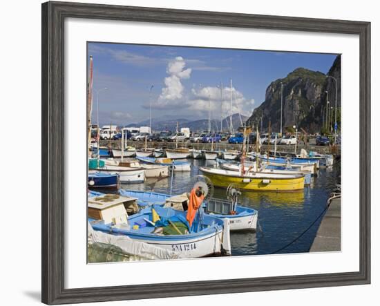 Fishing Boats in the Port of Marina Grande, Capri Island, Bay of Naples, Campania, Italy, Europe-Richard Cummins-Framed Photographic Print