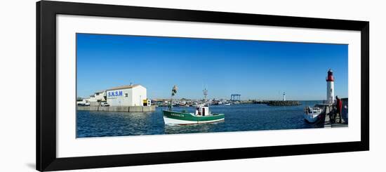 Fishing Boats in the Sea, La Cotiniere, Oleron, Charente-Maritime, Poitou-Charentes, France-null-Framed Photographic Print