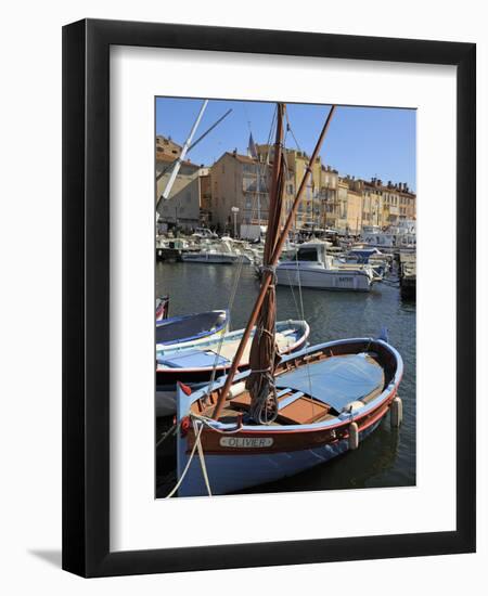 Fishing Boats in Vieux Port Harbour, St. Tropez, Var, Provence, Cote D'Azur, France, Mediterranean,-Peter Richardson-Framed Photographic Print