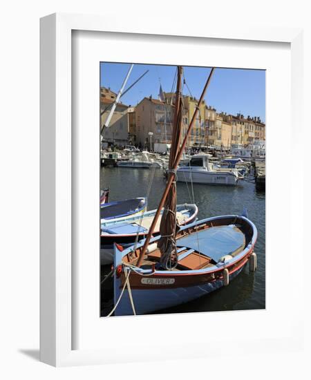 Fishing Boats in Vieux Port Harbour, St. Tropez, Var, Provence, Cote D'Azur, France, Mediterranean,-Peter Richardson-Framed Photographic Print